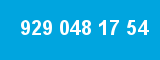 929 048 17 54 929 048 17 54
